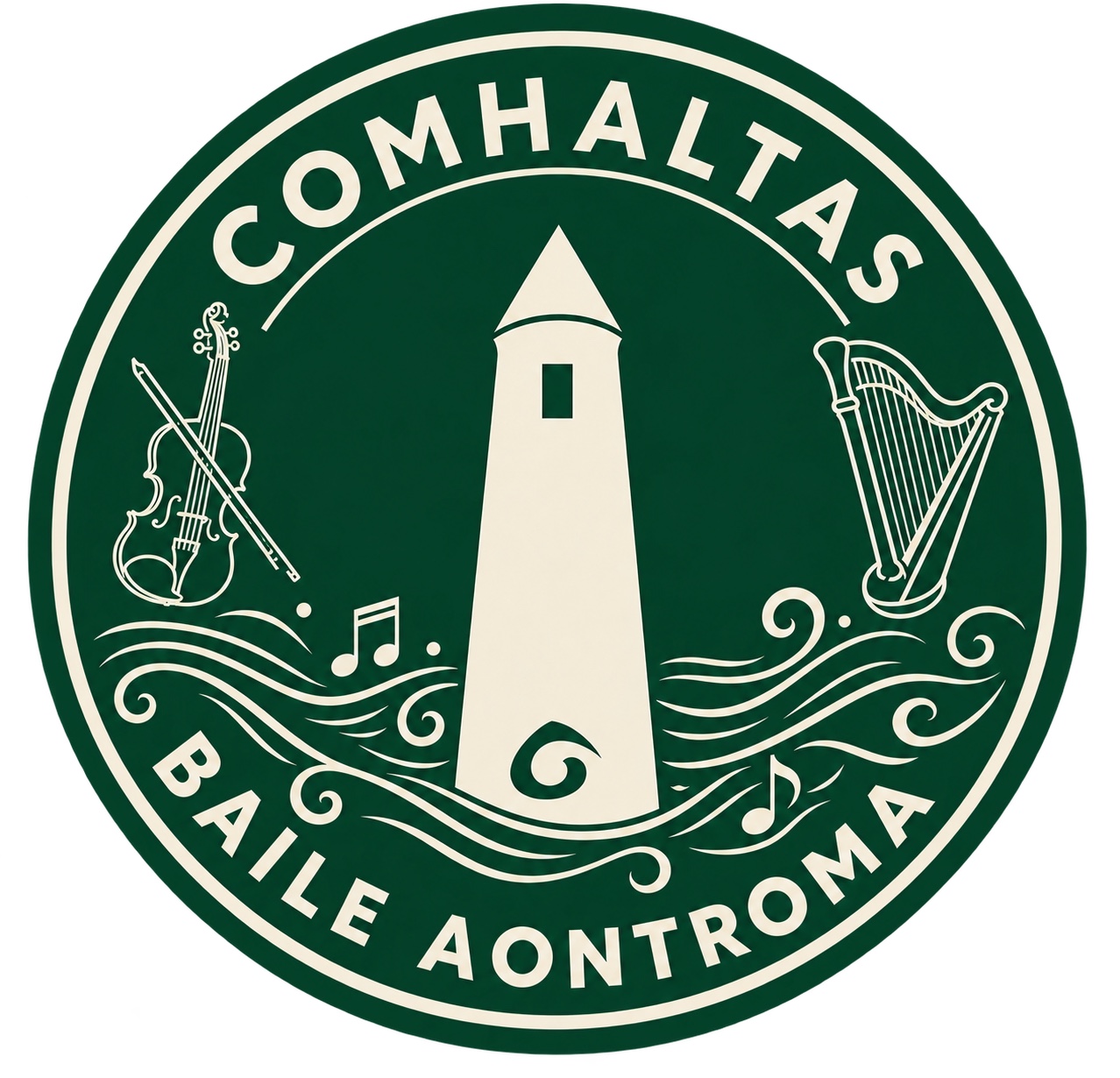 Antrim Town Comhaltas logo